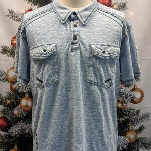 Buckle Black Label No 048 Heathered Polo Shirt